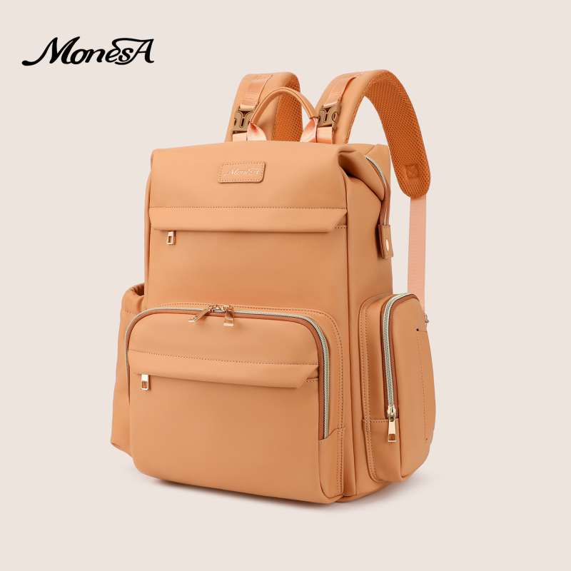 Geantă pentru sticle de bebeluș - Capacitate mare, duală ca poșetă sau rucsac, PU impermeabilă, extensibilă, separare uscat/umed, bretele cu pernă de aer