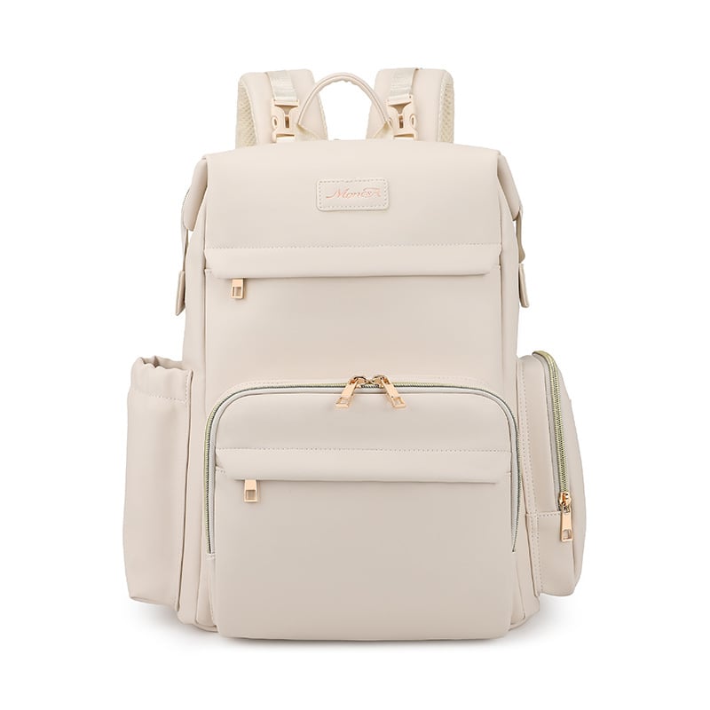 Geantă pentru sticle de bebeluș - Capacitate mare, duală ca poșetă sau rucsac, PU impermeabilă, extensibilă, separare uscat/umed, bretele cu pernă de aer