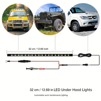 Kit LED pentru inspectarea capotei auto 12V, 3W, 5050 LED, 300 lm, 6000K