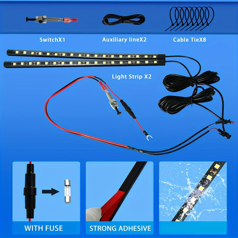 Kit LED pentru inspectarea capotei auto 12V, 3W, 5050 LED, 300 lm, 6000K