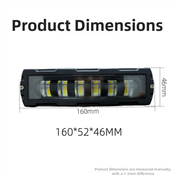 LED ühe rea prožektor – 9-24V, 4000 lm, 6000 K, 50 000 h tööiga