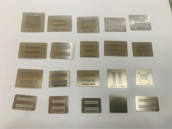 Set de 20 plase din oțel BGA universal, pentru lipire manuală a bilelor, încălzire directă, plasă mică, plasă de acoperire cu tin, plasă memorică; Tip: flocking; Brand: Good Welding; Import: Nu; Procesare: Nu