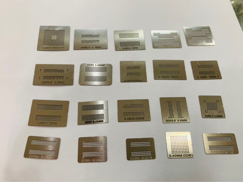 Set de 20 plase din oțel BGA universal, pentru lipire manuală a bilelor, încălzire directă, plasă mică, plasă de acoperire cu tin, plasă memorică; Tip: flocking; Brand: Good Welding; Import: Nu; Procesare: Nu