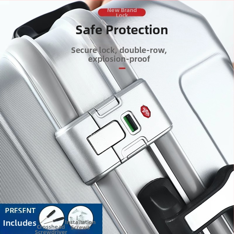 Brava za prtljagu s kutijom za lozinku, kombinacijski lok za kufre, materijal: Drugo, modern minimalistički stil (XLXSK)