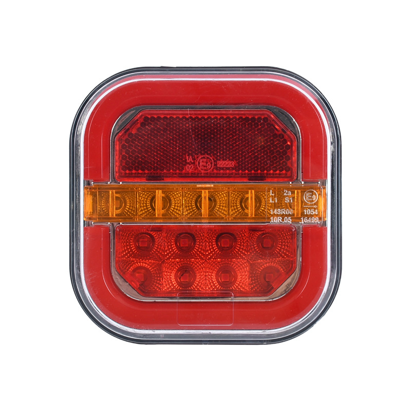 Zadnja svjetla automobila, četvrtasta hamburger svjetiljka, 12/24V, za kamione
