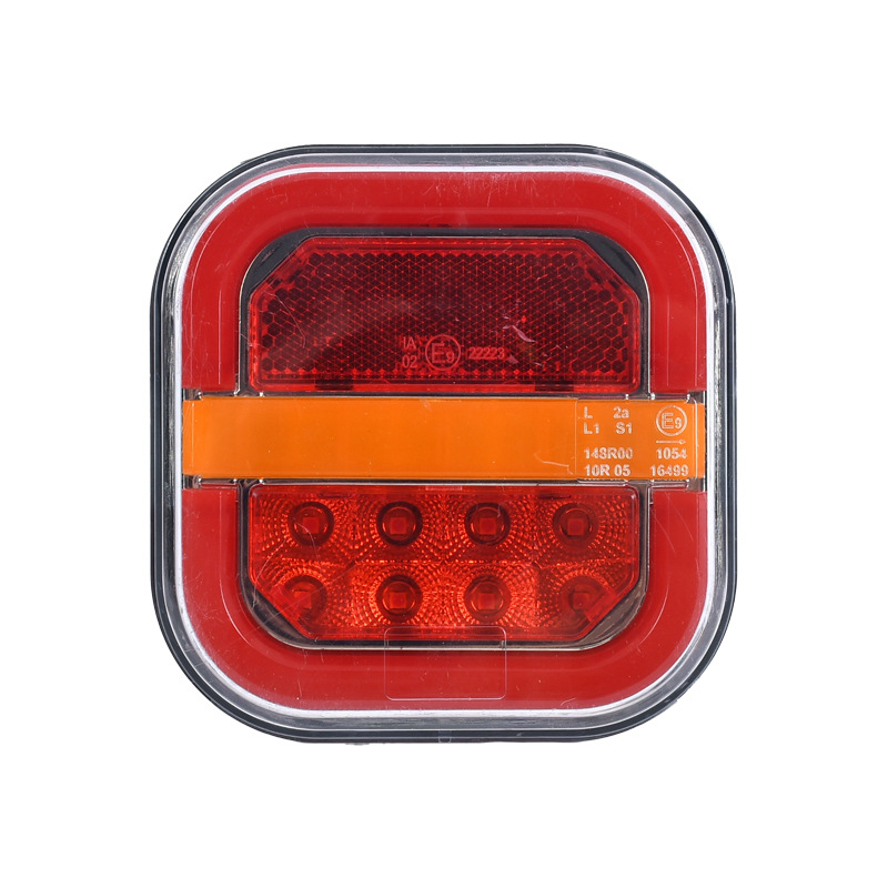 Zadnja svjetla automobila, četvrtasta hamburger svjetiljka, 12/24V, za kamione