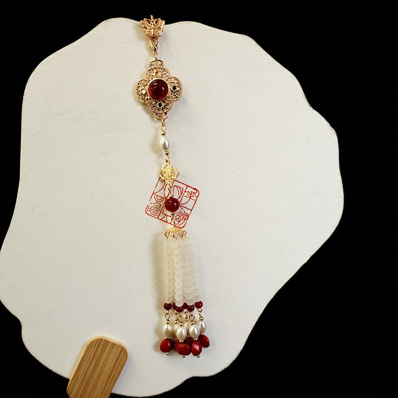 Broš u novokineskom stilu, u obliku kapljice, umjetnički retro, s inlayom, miješanim materijalima, za dekoraciju i poklon ženama