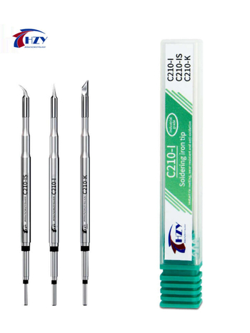 Vrhovi za lemljenje za C210/T26 — univerzalni, ravni i zakrivljeni vrhovi, dva komada