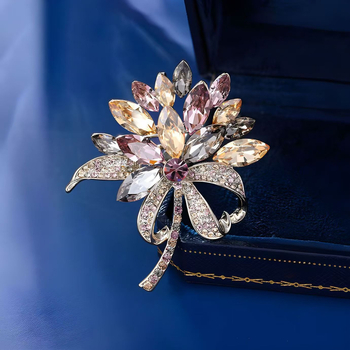 Broš od cinkove legure – Yanyun Jewelry – ženski stil, lagani luksuz – ukrašavanje, vjenčanje i dar