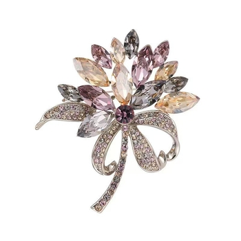 Broš od cinkove legure – Yanyun Jewelry – ženski stil, lagani luksuz – ukrašavanje, vjenčanje i dar