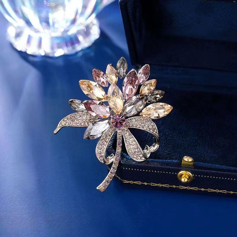 Broš od cinkove legure – Yanyun Jewelry – ženski stil, lagani luksuz – ukrašavanje, vjenčanje i dar