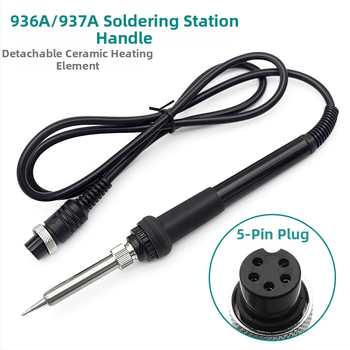 Anlixin 936A T12 lodēšanas rokturis, 907 rokturis, 937A augstfrekvenču lodēšanas iekārta ar konstantu temperatūru, 5-pinu piederumi