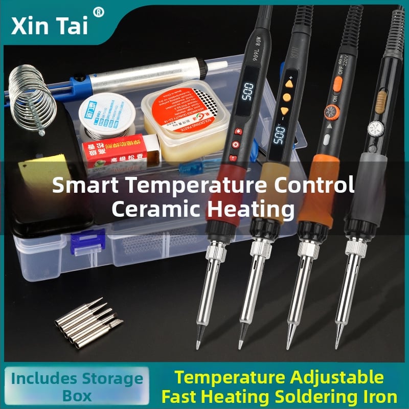 Namų naudojimui skirtas elektrinis litavimo rinkinys su litavimo geležimi ir litavimo pistoletu, profesionalios kokybės