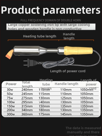 Sada spájkovacích želez s dreveným držadlom, vysoký výkon, konštantná teplota, priemyselná trieda nástroj pre elektronickú opravu