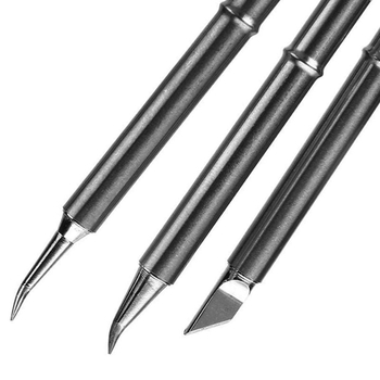 T12 litavimo antgalis FX-951 JL02 – Specialus antgalis: Blade, Pointed Head, Curved Tip, Horseshoe, Flat Nozzle