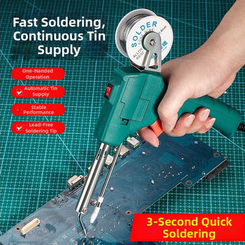 Ručná elektrická spájkovačka s vnútorným ohrevom a automatickým podávaním taviaceho striebra — súprava na opravu