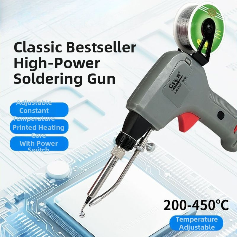 Automatiskā lodēšanas pistole 120W ar tinte piegādi, iekšējā apkure, pārnēsājams elektronikas remontēšanas instruments