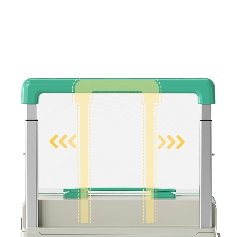 Kufor ABS materijala sa zipom, univerzalni kotači, antibakterijski, punjač i držač za telefon