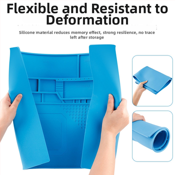 Deer fairy silikoninis darbinis kilimėlis su magnetine paviršiumi, modelis Lxz922063