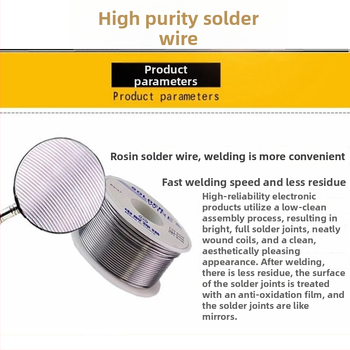 Lydinėjimo viela su rosininiu šerdimi, aukštos grynumo tin turinys, elektros litavimui