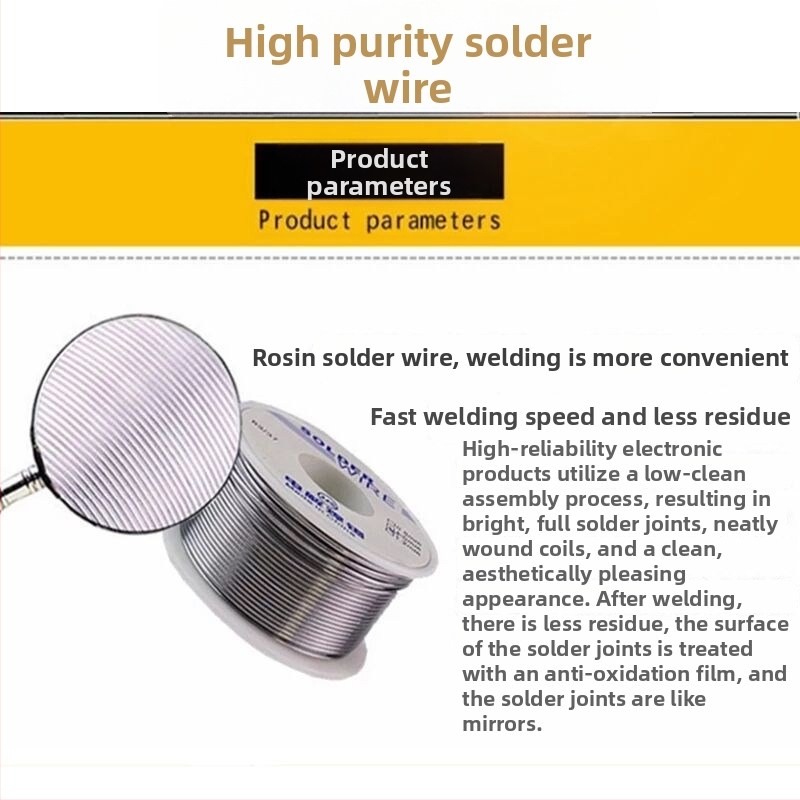 Lodēšanas vads ar rosinkodolu, augstas tīrības tin saturs, elektriskajai lodēšanai