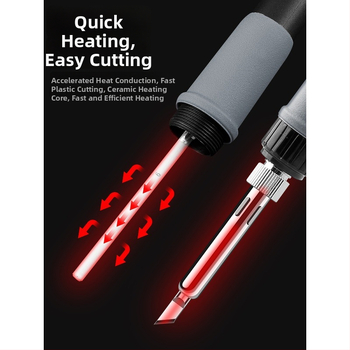 Deer Fairy elektroninis įkaitintas graviravimo ir pjovimo peilis plastikui, KT plokštė, kempinės putos, karšto lydinio grąžtas