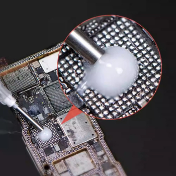 Ycs halogeno neturintis fluksas mobiliesiems telefonams remontui — be valymo