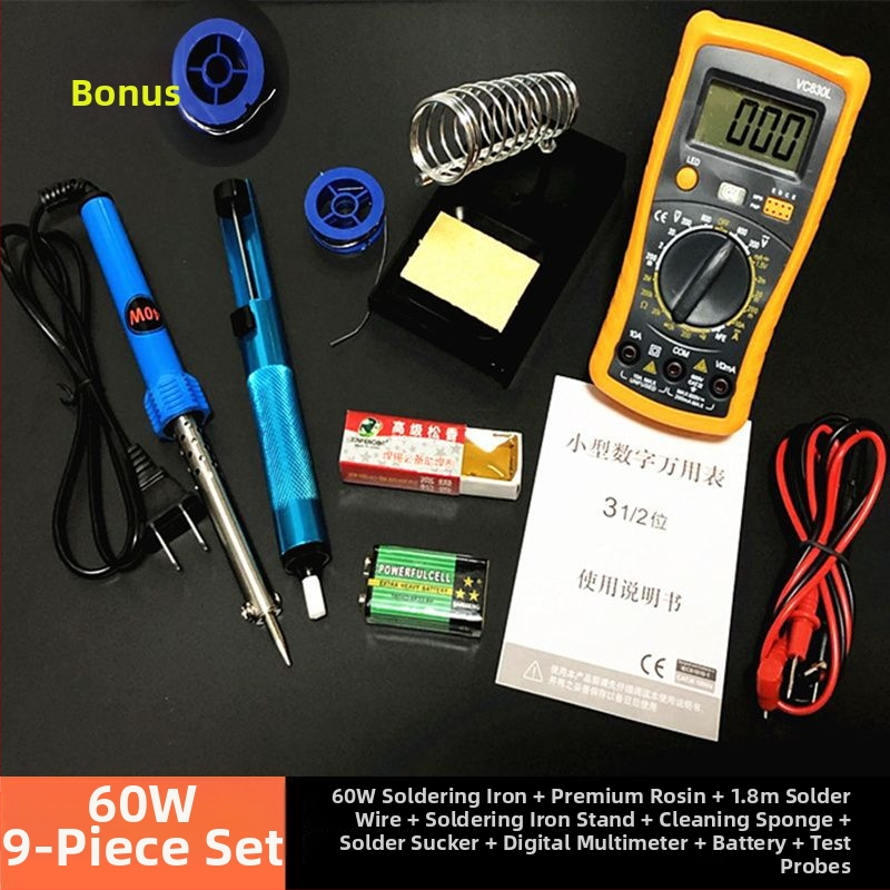 Lydmetinio komplektas su skaitmeniniu ekranu ir multimetras, namų remontui, prekės ženklas Unique