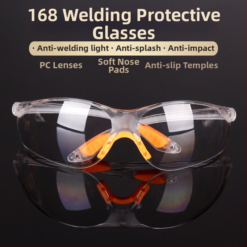 Metināšanas brilles, plastmasas rāmis, modelis 168, zīmols 777, prettrieciena aizsardzība