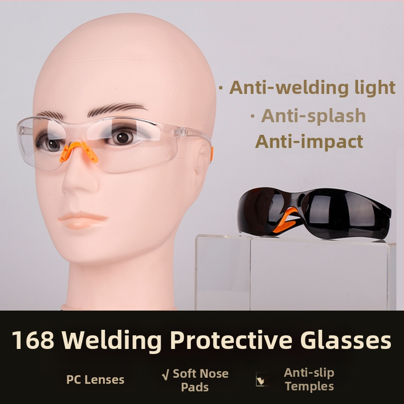 Metināšanas brilles, plastmasas rāmis, modelis 168, zīmols 777, prettrieciena aizsardzība