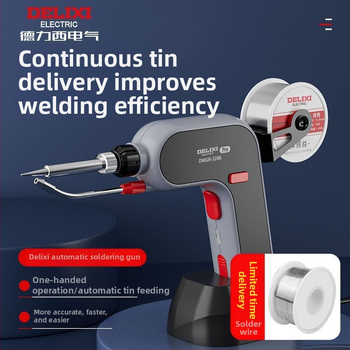 Automatinė litavimo pistolė – galinga, namų naudojimui, kompaktiškas įrankis (vidinis šildymas; Prekės ženklas Unique)