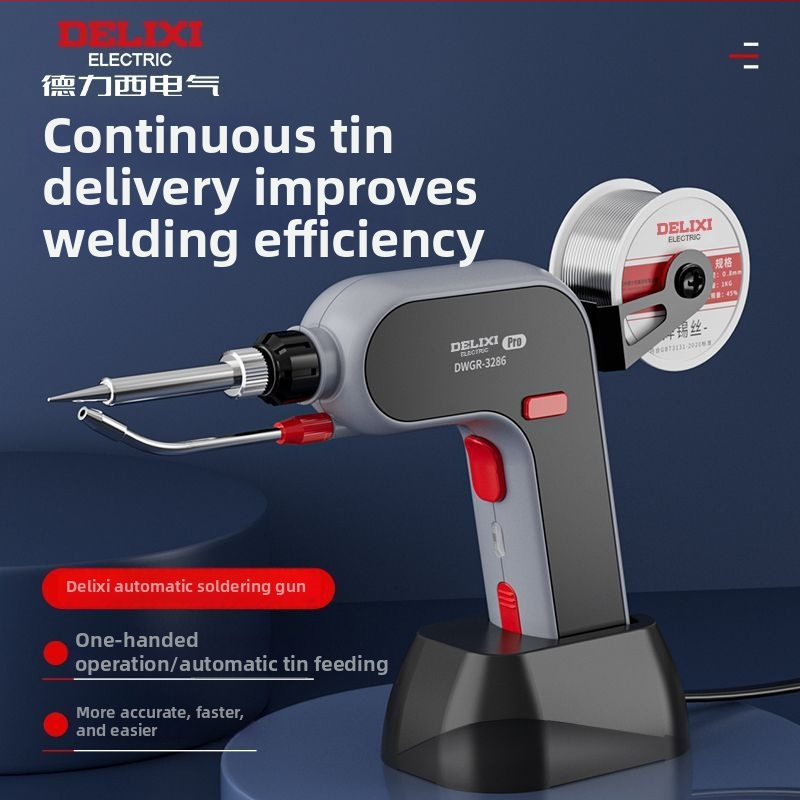 Automātiska lodēšanas pistole – jaudīga, mājsaimniecībai, kompakts instruments (iekšējā apkure; Zīmols Unique)