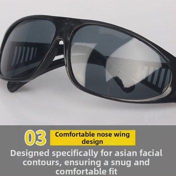 Metināšanas brilles – stikla lēcas, 1.0 mm biezums; aizsardzība pret metināšanas atspīdumiem, argona loka atspīdumiem un papildus aizsardzība.