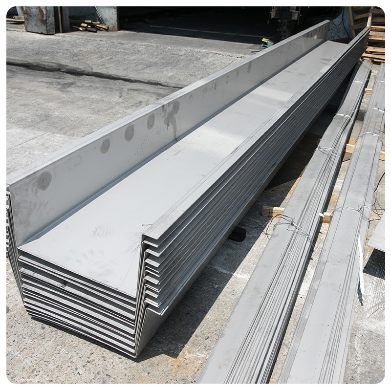 Nehrđajući kanalni sustav za krovove (201/304/316L), završna 2B, rezanje i savijanje