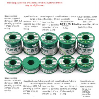 TUOSEN Sn50Pb50 plūsmas kodols lodēšanas stieple ar rosin plūsmu