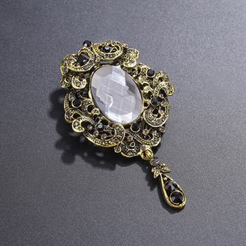 Broš iz zlitine, geometrijski oblik, originalni dizajn, elektroplatiranje, fiksni pin