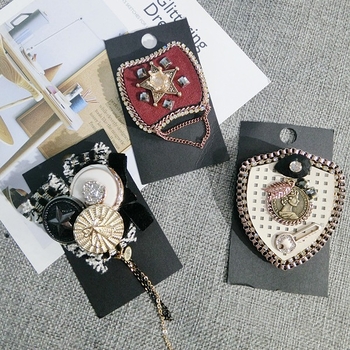 Ženska broš s mašnicom od legure, korejskog stila, dijamantni završetak, vjenčani ukras