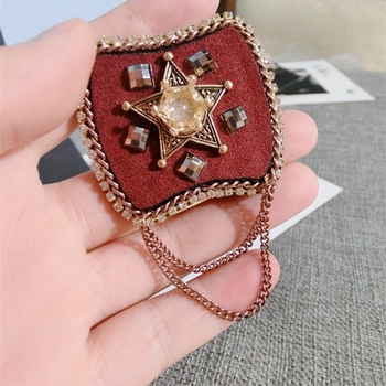 Ženska broš s mašnicom od legure, korejskog stila, dijamantni završetak, vjenčani ukras