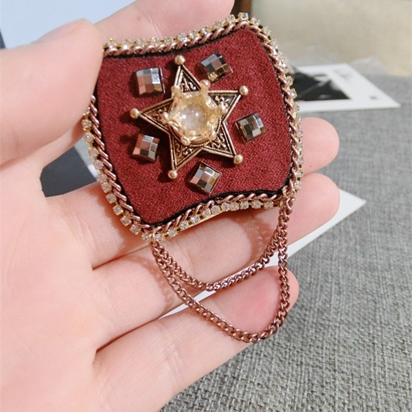 Ženska broš s mašnicom od legure, korejskog stila, dijamantni završetak, vjenčani ukras