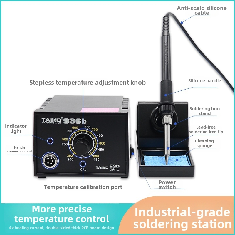 Tekda konstantas temperatūras lodēšanas stacija, 220V, vispārējā lodēšana, 1.65
