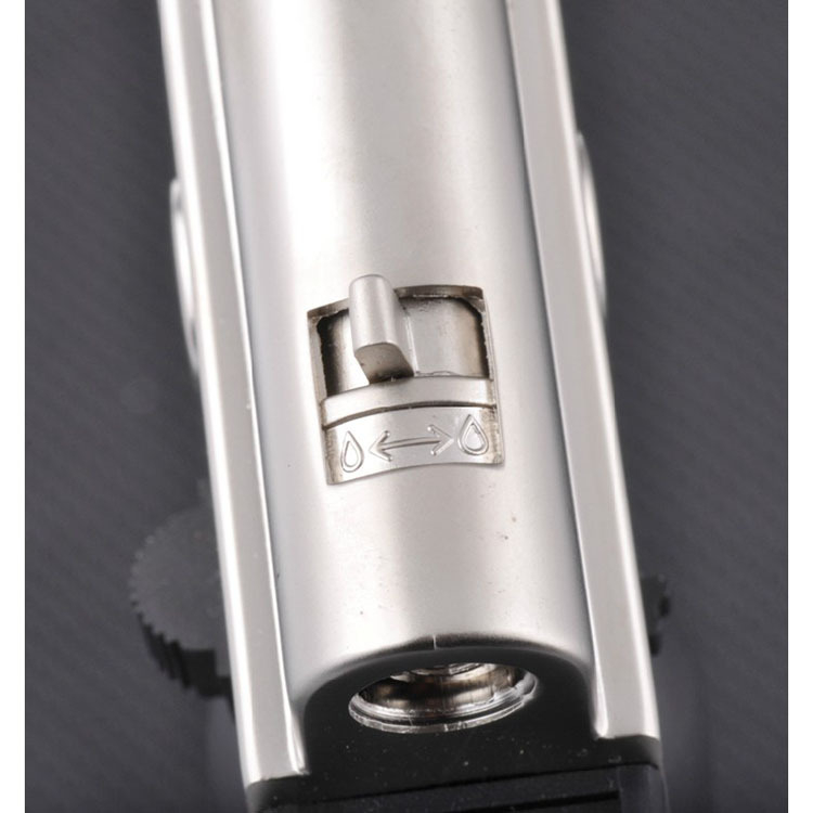 Φορητή φλόγα γκαζιού για ψήσιμο κέικ, κοσμήματα, γυαλιά και οδοντιατρική συγκόλληηση — τροφοδοσία με βουτάνιο, ανθεκτική στον άνεμο, κατασκευή από κράμα + ABS πλαστικό, με φωτισμό, έως 500°C