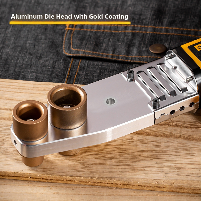 Elektriska konstatētas temperatūras karstās līmēšanas iekārta PPR caurulēm, divas galvas 20/25, 800W, 220V, modelis DL82032C