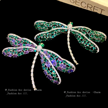 Brošňa Vážka, Meď, Zirkón Vložený, Dámsky štýl, Ľahké Luxusné bižutériu