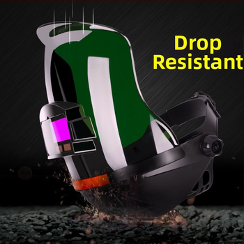 Metināšanas maska ar automātisku tonēšanu, galvai piestiprināms dizains, pret atstarojumu, UV aizsardzība, pret šļakstēm