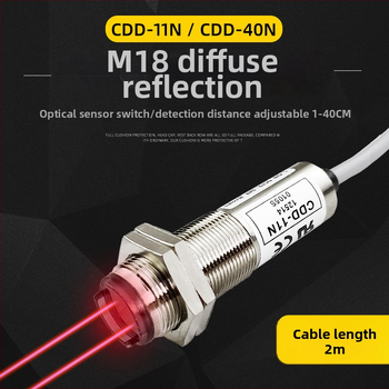 M18 difuzno-refleksijski fotoelektrični prekidač, serija 0105S, IP40, branda MFRI/mfry