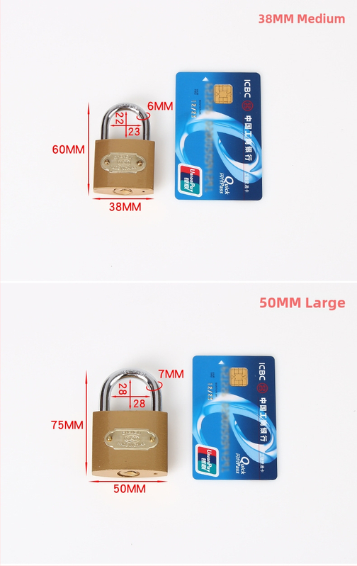 Kućni katanc, željezno tijelo, pocinčana površina, debeli dizajn, vodootporan i čvrst; modeli 20/25/32/38/50/63/75; pogodan za vrata prostorija, metalne i drvene vrata, ormariće i prtljagu