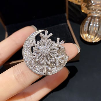 Bakrena broš u obliku cvijeta, elektroplirano, ženski lagani luksuz stil, za uspomenu i ukrašavanje