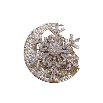 Bakrena broš u obliku cvijeta, elektroplirano, ženski lagani luksuz stil, za uspomenu i ukrašavanje