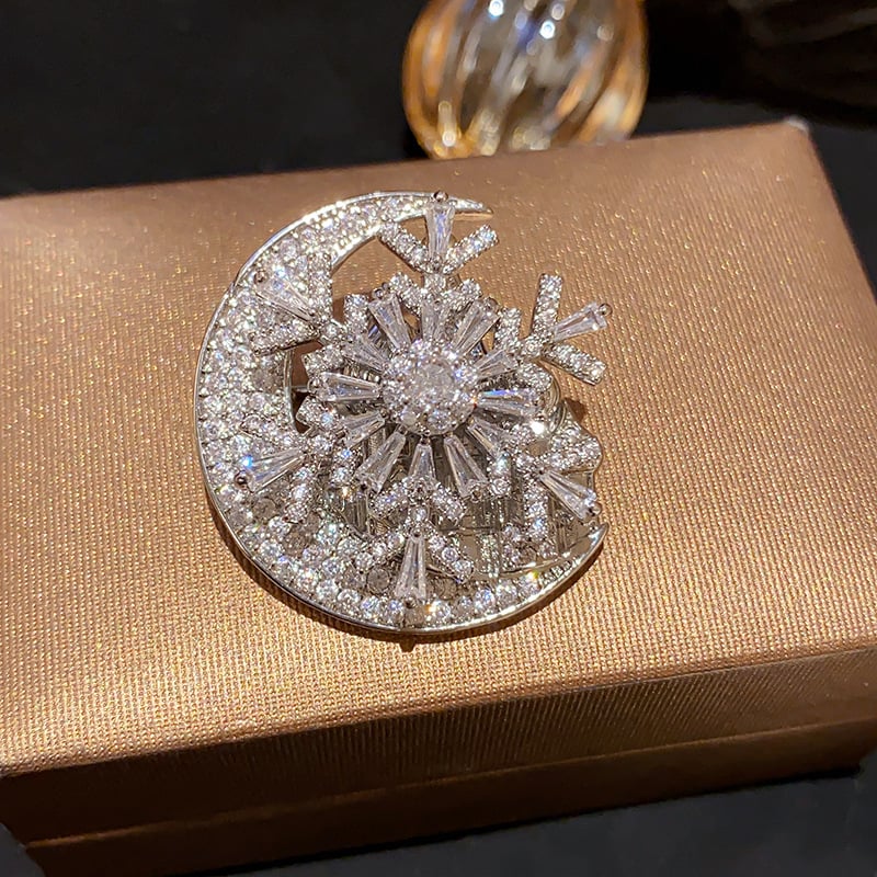 Bakrena broš u obliku cvijeta, elektroplirano, ženski lagani luksuz stil, za uspomenu i ukrašavanje