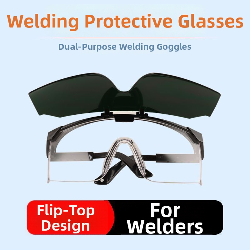 Zāraudzības brilles metināšanai ar pretatspīdumu un UV aizsardzību, caurspīdīgas lēcas, acu aizsardzība, izturīgas pret trieciem